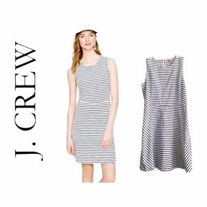 🍀 J. Crew Dress - Navy & white stripe casual